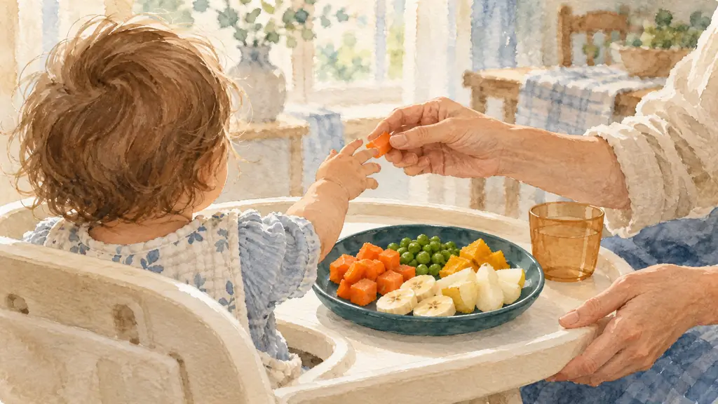Alimentation bébé 1 an : comment introduire les morceaux en sécurité